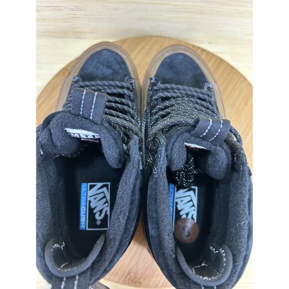 NEW Vans Sk8-Hi Dip MTE-2 Black Brown Cold Weather Shoes Womens Size 8 - Picture 6 of 8